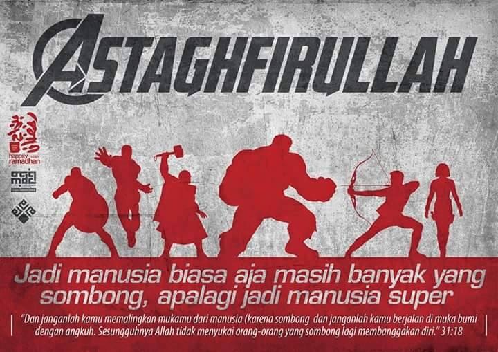 &#91;No Sara&#93; Astaghfirullah: Nasihat berdasarkan Karakter-Karakter Avenger