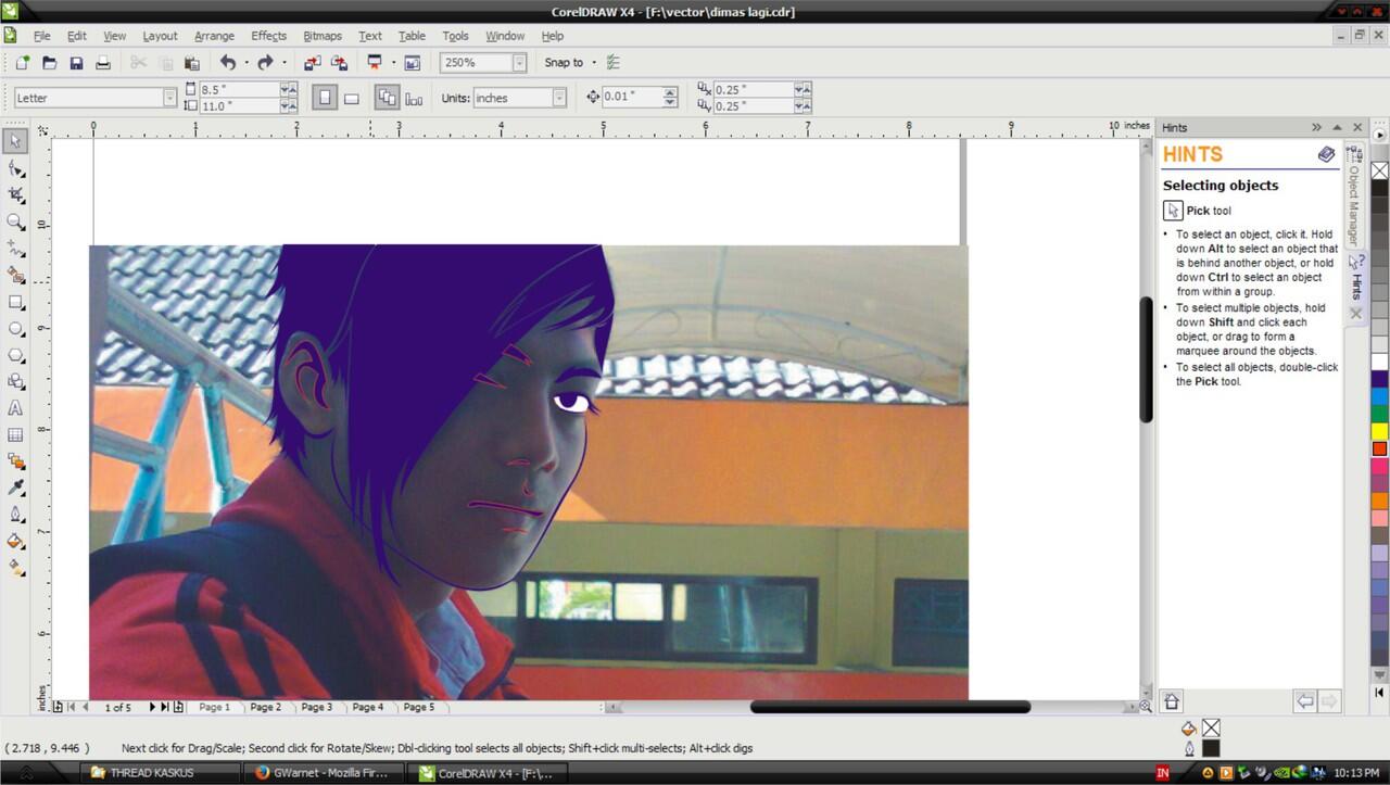 Sulap foto jadi Karakter komik lewat CorelDraw