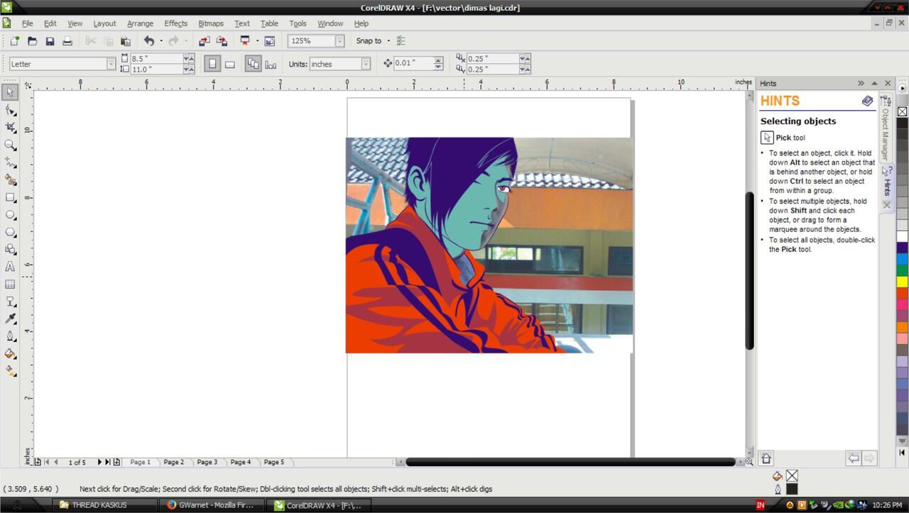 Sulap foto jadi Karakter komik lewat CorelDraw