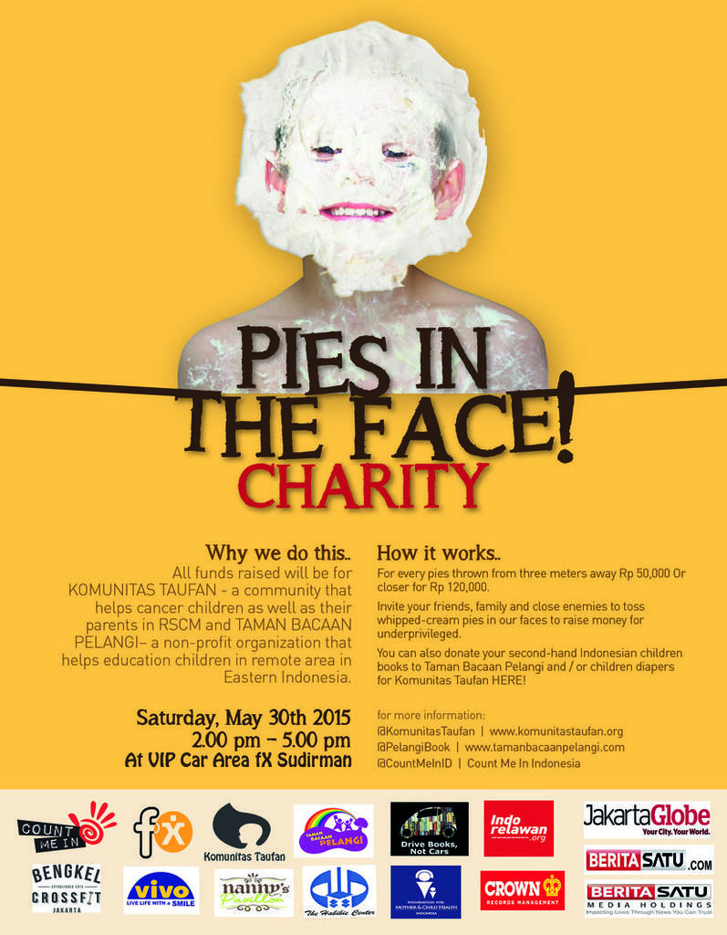 &#91;Event Charity&#93; Pies in the face of charity