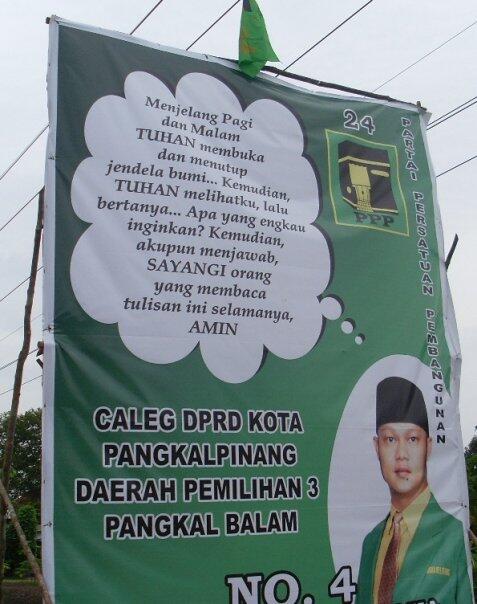 Kumpulan Poster “Failed” Kampanye Caleg