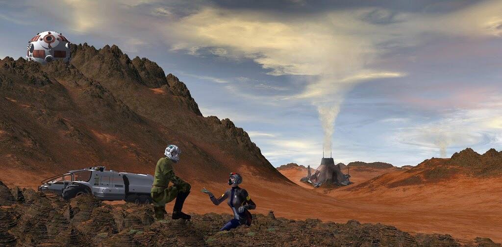  Gambaran Masa Depan Manusia Di Permukaan Planet Mars!