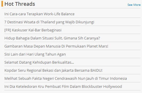 Perbedaan Hot Threads dan Top Threads