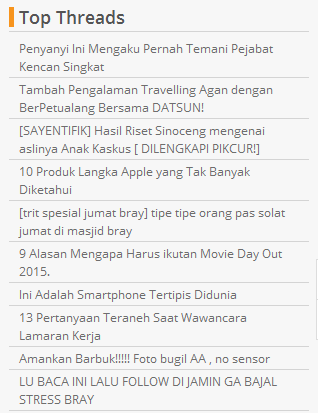 Perbedaan Hot Threads dan Top Threads