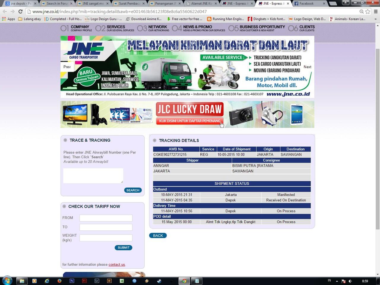 Kecewa dengan pelayanan JNE DEPOK