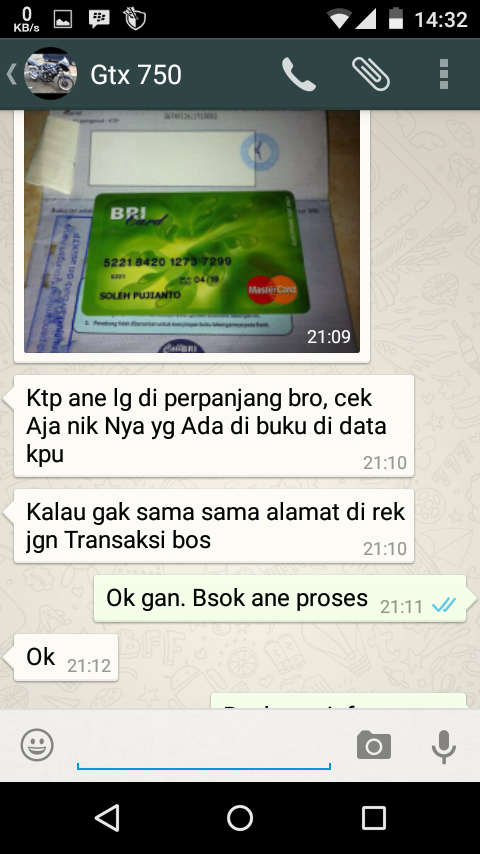 Surat Terbuka SOLEH PUJIANTO | Vai | SERPONG | BRI : 0338-01-024164-50-2