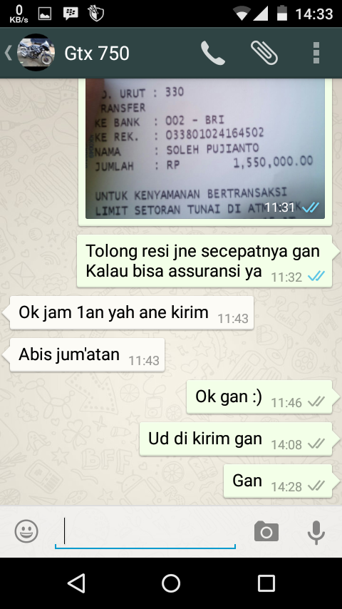 Surat Terbuka SOLEH PUJIANTO | Vai | SERPONG | BRI : 0338-01-024164-50-2