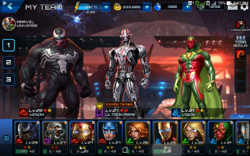 Описание всех костюмов Marvel Future Fight.