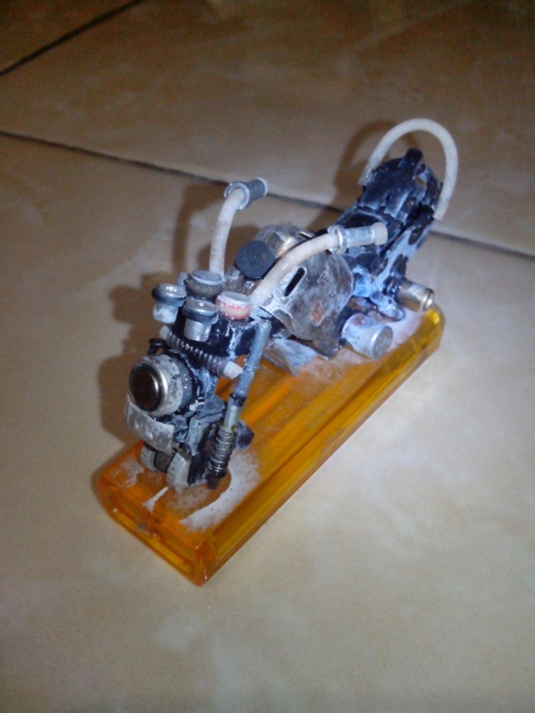 Buatan Temen Ane miniatur Motor dari korek api (trial)