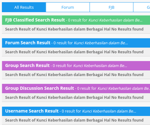Kunci Sukses dalam Berbagai Hal