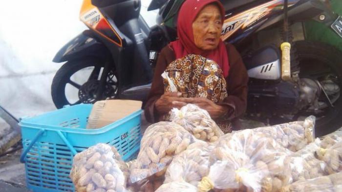 Untuk Memenuhi Kebutuhan Hidupnya Nenek Berusia 109 Tahun ini Berjualan Kacang