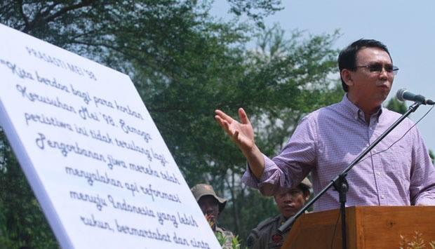 Mengenang Korban Tragedi 1998. Prasasti yang dibuat oleh Pemprov DKI