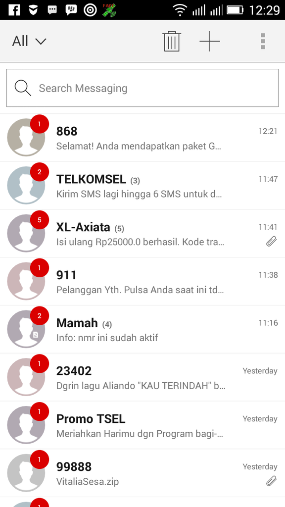 ini isi inbox hp ane gan.....