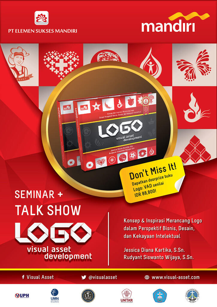 Talkshow Buku Logo Visual Asset Development - Main Sponsor: Bank Mandiri Tbk