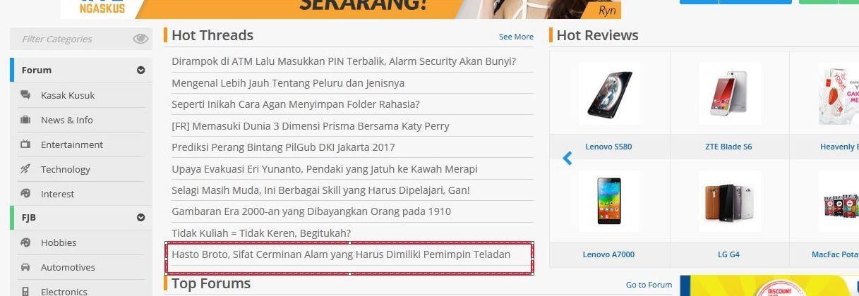 Hasto Broto: (sifat cerminan alam yg harus dimiliki pemimpin teladan)