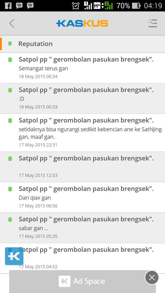 Satpol pp &quot; gerombolan pasukan brengsek&quot;.