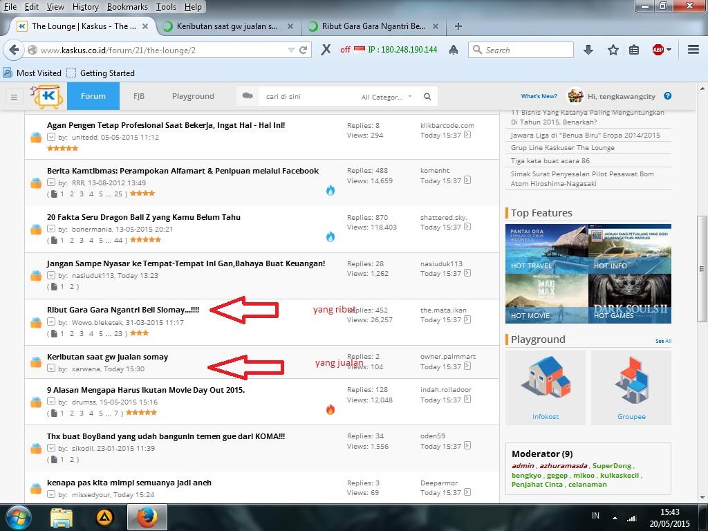 perfect timing saat ngaskus tadi