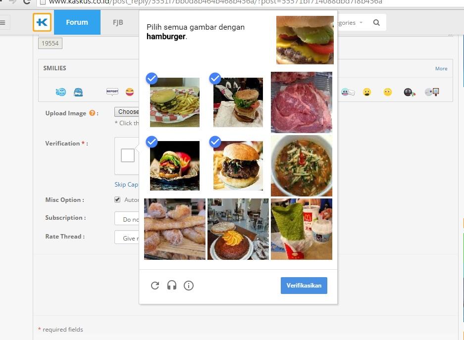 Kumpulan Captcha Kaskus yang Bikin Laper