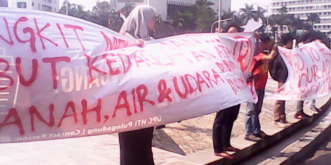 Demo tuntut Presiden Jokowi di HI hanya dihadiri 15 mahasiswa