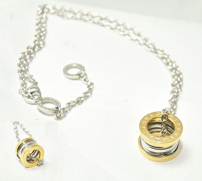 (MIRROR 1:1) BVLGARI BZERO NECKLACE in WHITE GOLD, ROSE GOLD, & COMBINATION..