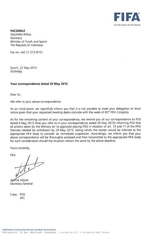 Agan sebenernya setuju gak sih FIFA banned PSSI..?