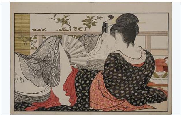 Pameran pertama cetakan gambar erotis (ML) pd masa Edo, Jepang