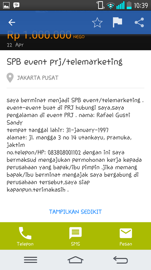 Penipuan OLX (lagi) | Masih Muda Udah Maling