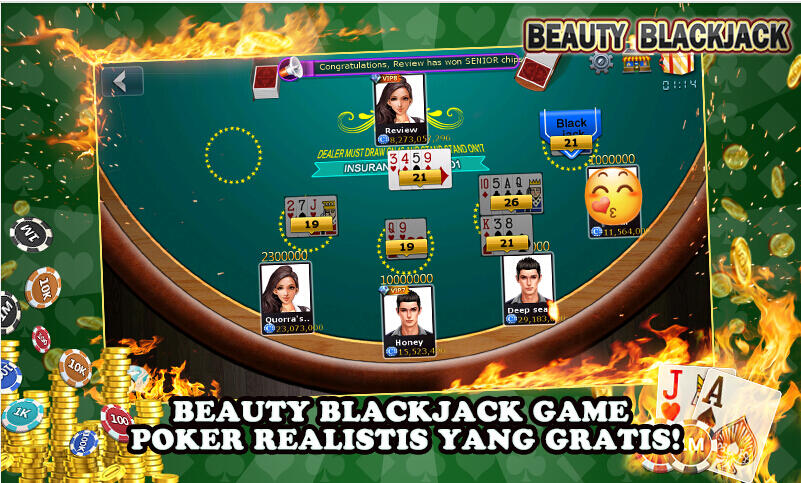 &#91;Android&#93; Beauty BlackJack~Poker Indonesia