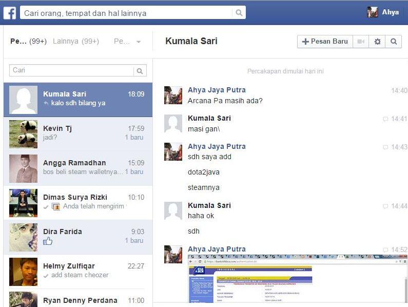 Penipuan item Dota 2 Ats Nama Indah Kumala Sari 7825173714 Bank BCA