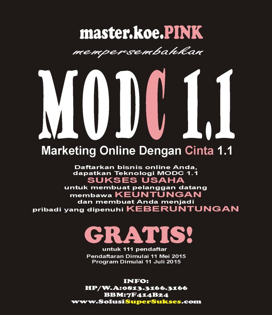 Tingkatkan Pertumbuhan Bisnis Online dengan Energi Kasih Sayang ( MODC v.1.1 )