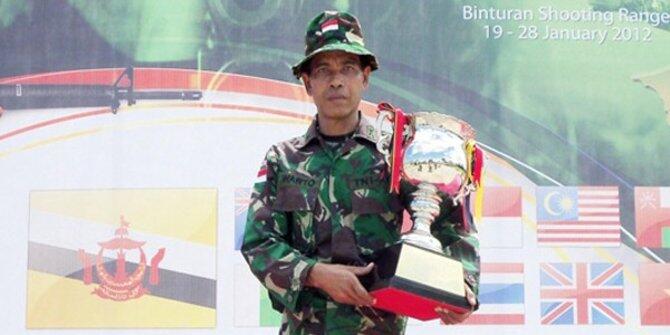 &#91;Membanggakan&#93; Bawa RI juara umum lomba tembak, Mayor Warto diminta latih Jepang