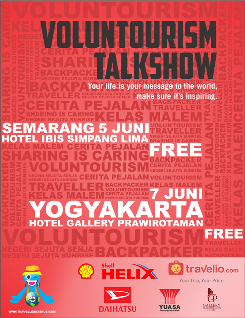 Voluntourism Talkshow Jogja – Semarang