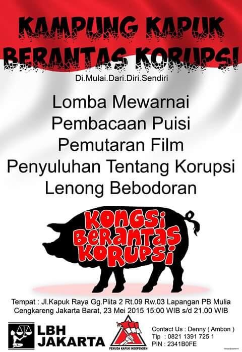 FR "kampung anti korupsi" di kampung pinggiran jakarta