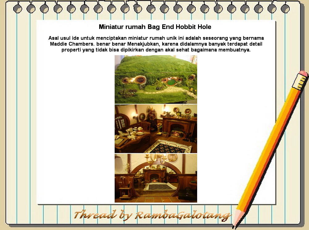 Miniatur Rumah Unik dan Keren