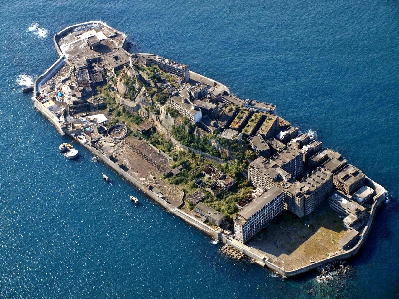 Pulau Buatan Unik di Jepang-Gunkan Jima &#91;BattleShip Island&#93;