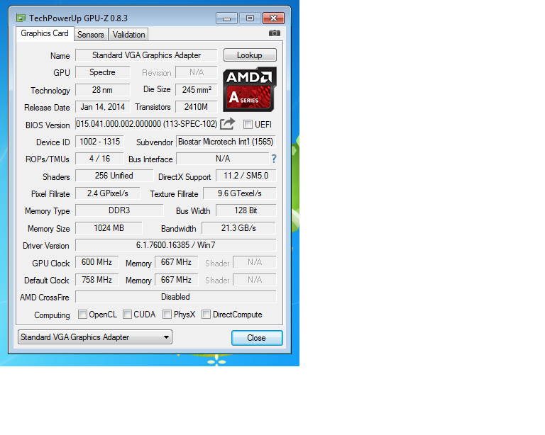 ASK VGA PADA AMD A6 - 7400 tidak kebaca | Masta2 Mohon Masuk
