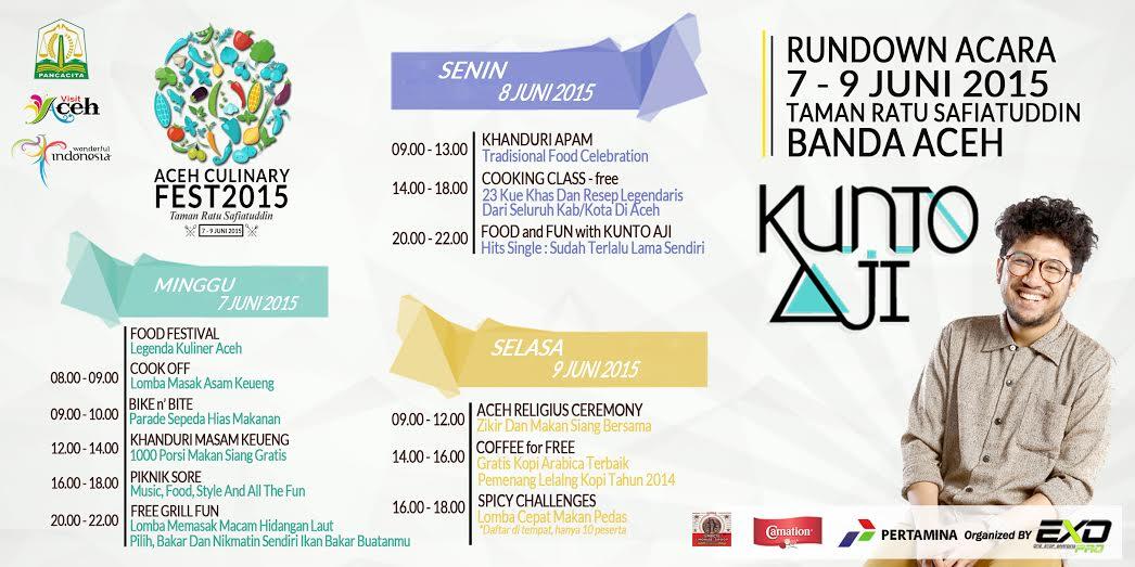 &#91;Official Event&#93; Aceh Culinary Festival 7 - 9 Juni 2015 feat Kunto Aji