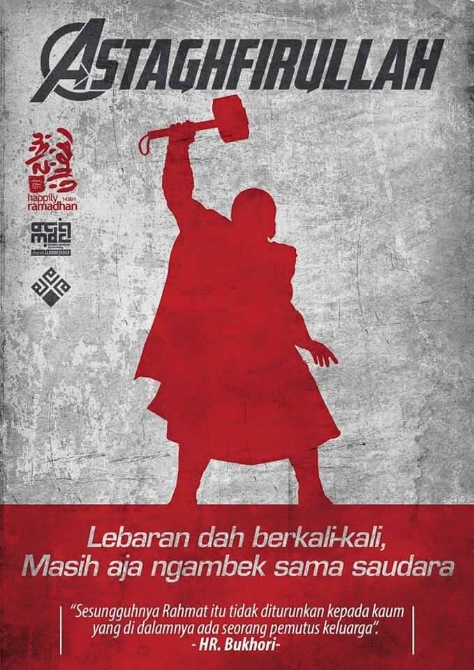 Poster Avenger juga Nyambut Puasa gan !