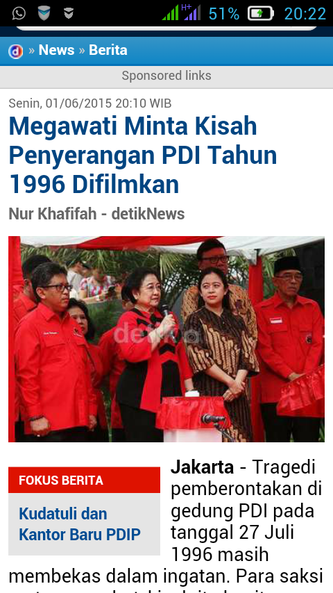 Megawati Minta Kisah Penyerangan PDI Tahun 1996 Difilmkan