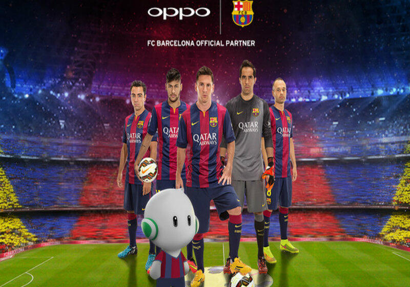 OPPO Jadi Official Partner Klub Sepak Bola Barcelona, Gan!!!