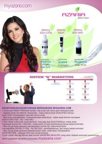 MY AZARIA - Peluang Bisnis Mudah, Murah, Sangat Cepat - Rekrut dpt 1jt