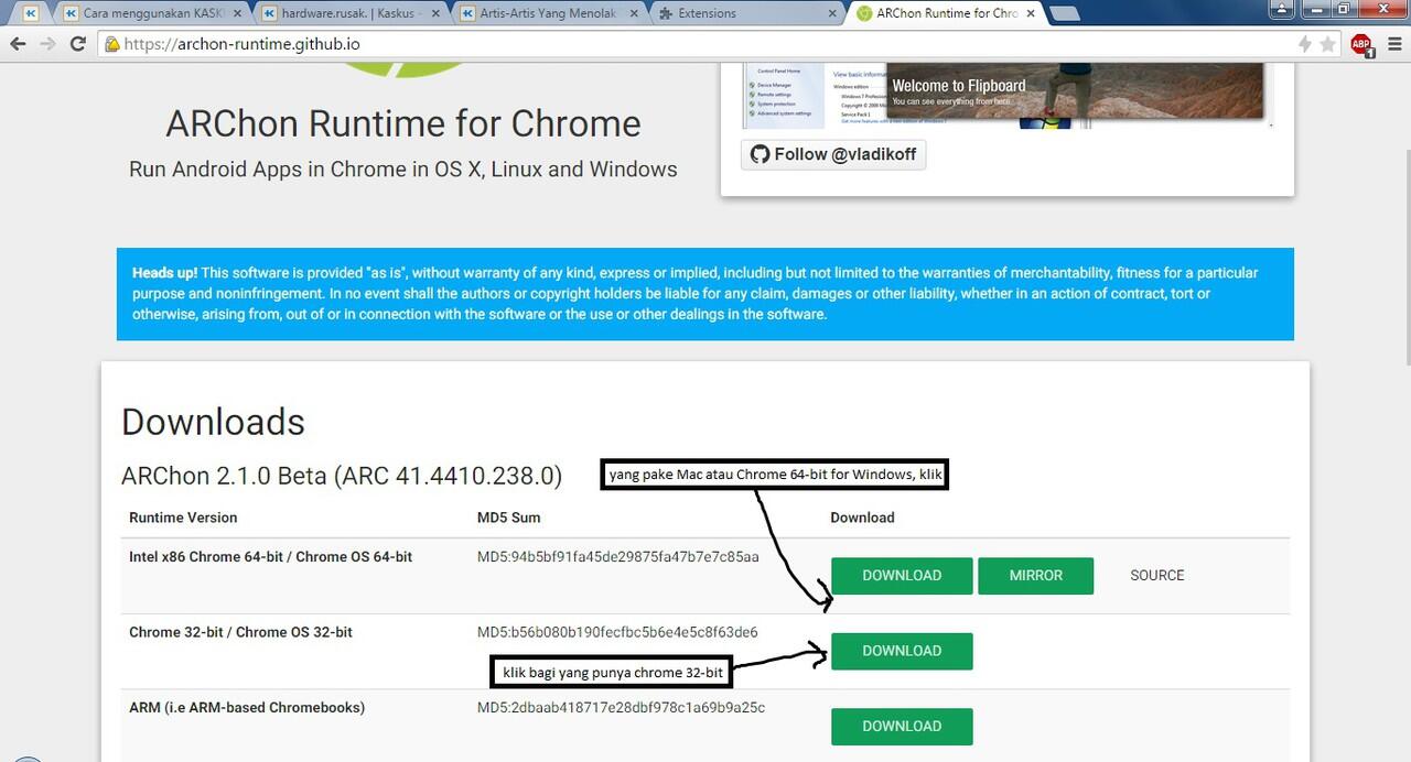 [XTRA HOT] Cara menggunakan KASKUS for Android di Google Chrome