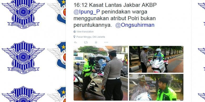 Pengendara Moge Beratribut Polisi Jadi Tersangka, Terancam Denda Rp 4.500