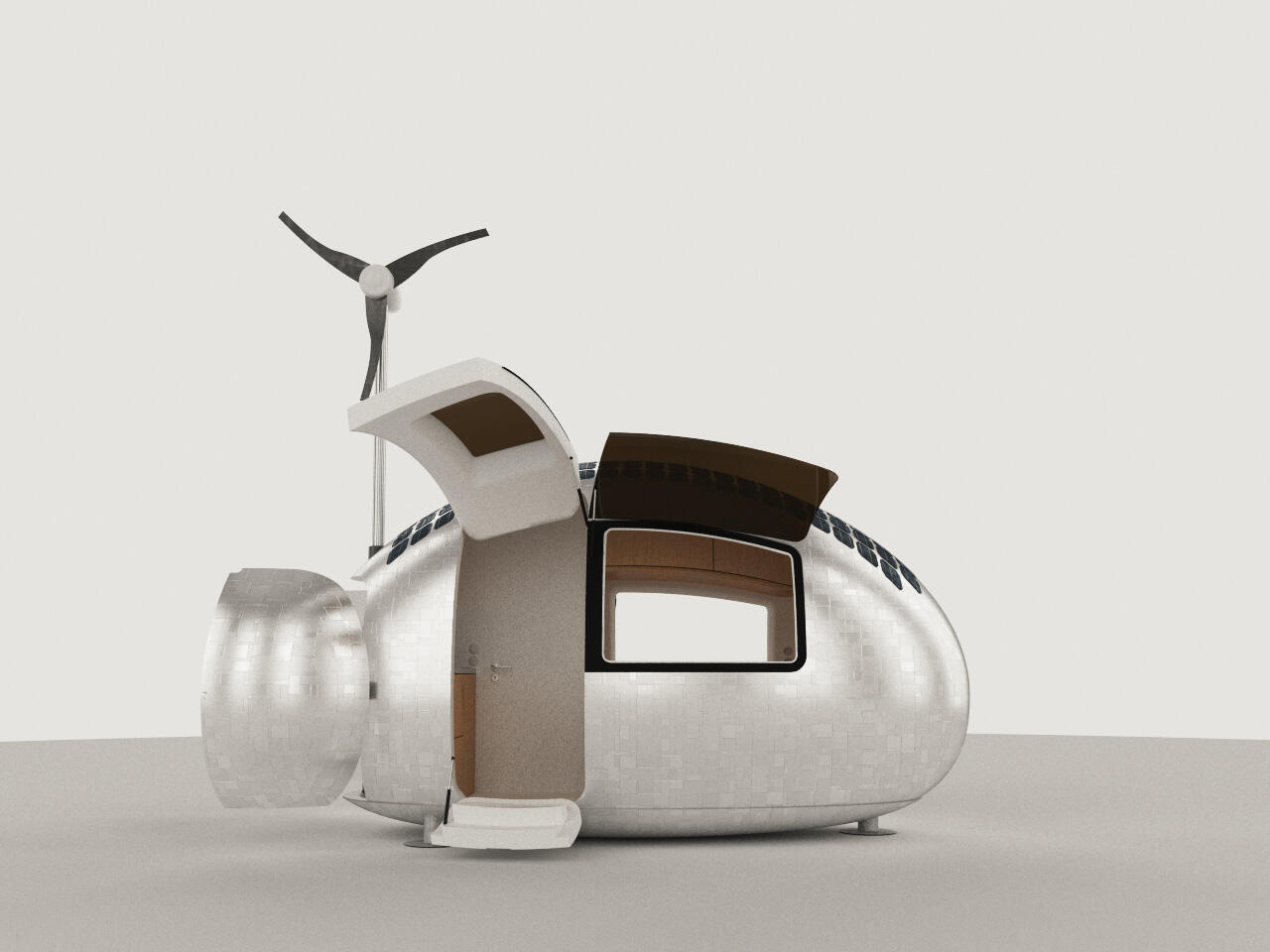 Ecocapsule atau Rumah Kapsul ini adalah Rumah Masa Depan