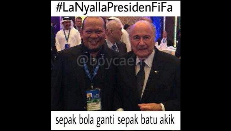 Meme-meme Kocak Dukung La Nyalla Jadi Presiden FIFA