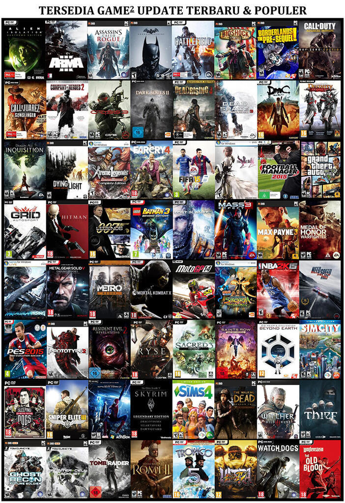 CPU Gaming Baru & Bergaransi * Lengkap dgn isi Games yg Bebas Pilih Sendiri *