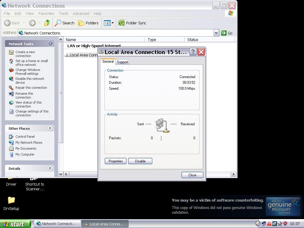 (Tanya) Status LAN connected tapi tidak bisa ping dan internet?