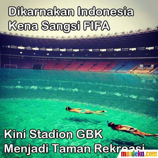 Meme Kocak Sindir Kisruh Sepakbola Indonesia, Ada GBK Jadi Sawah