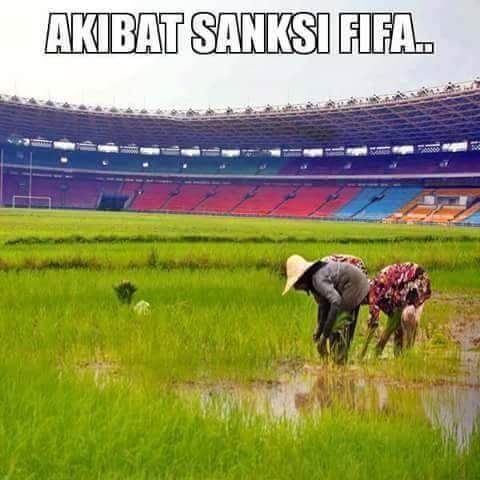 Sanksi Fifa: Stadion GBK dibikin bahan edit (PIC)