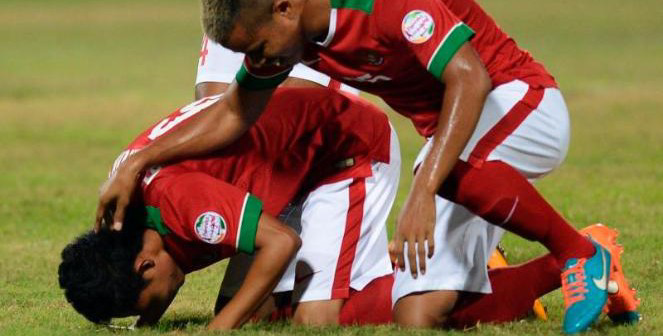 Menikmati Laga Terakhir Timnas U23 di SEA Games 2015